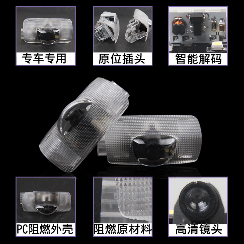 Adecuado para Toyota Luz de bienvenida corona Carolina Camry Highlander Prado asiático dragón coche puerta luz láser