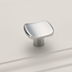 Antique-style U-shaped single-hole handle, European style drawer cabinet door small handle, chrome-plated brushed solid drawer small handle