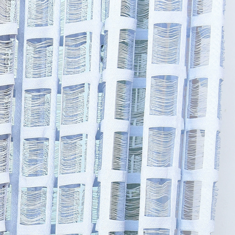 Прямые продажи от производителя, решетчатый жаккардовый оконный экран, для гостиной, спальни и кабинета, специальная стекляная нить, ажурная вязаная занавесь