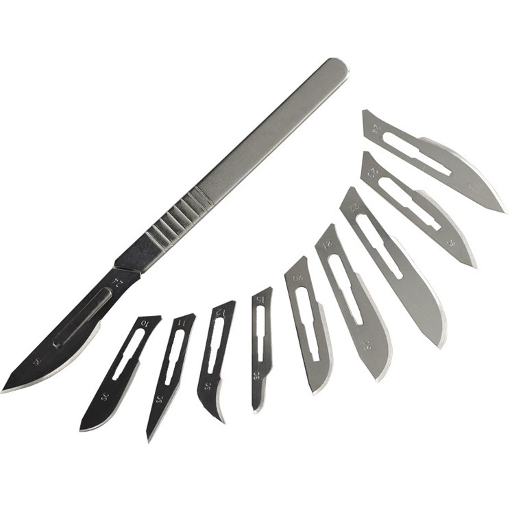 No. 11 No. 23 stainless steel handle non-surgical blade veterinary practice No. 11 knife mobile phone film tool set