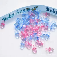 Акрил прозрачная соска Детское крещение Baby Shower полнолуние подарок it's boy girl игрушка