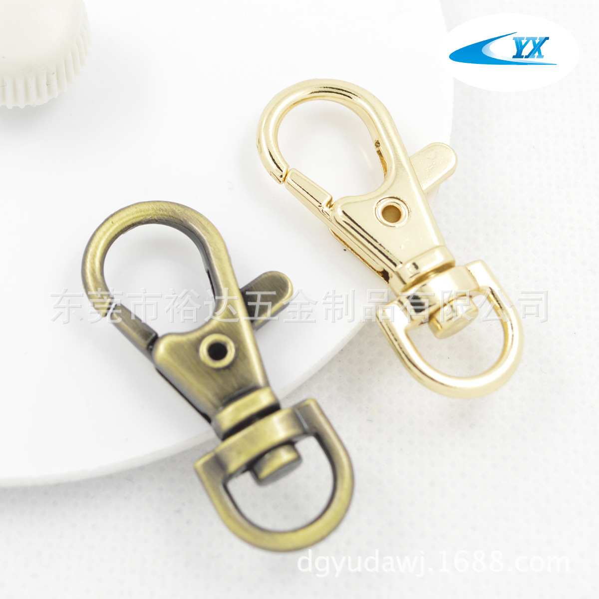 ATT5 7.9MM按制扣 鱼眼扣 织带 箱包五金配件 挂金色