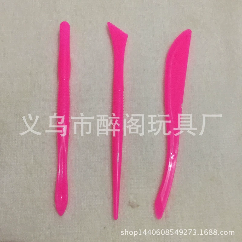 Ultra Light Space Clay Tool Set, 3-Piece Plastic Sculpting Tools with Snowflake Detail, 11.5 cm