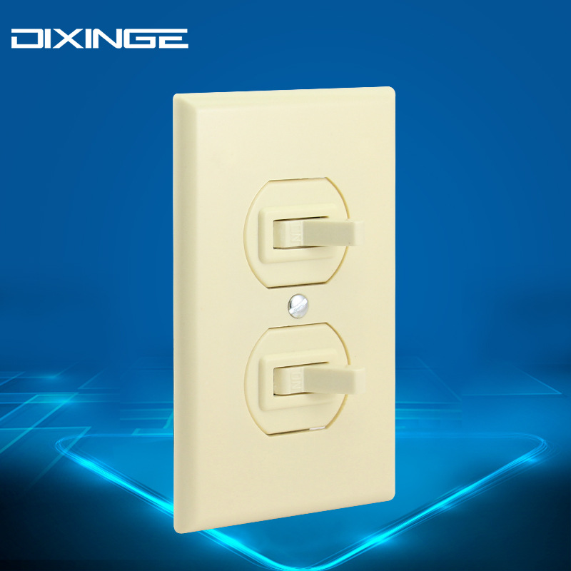 U系列 南美象牙色美式二开 美标开关 美式开关美规单联拨动式开关