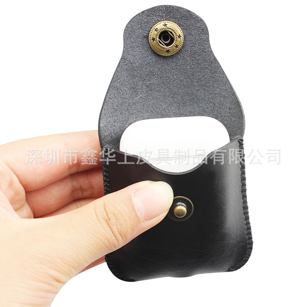 适用于苹果airPods无线蓝牙耳机超纤充电盒套 皮套 保护套 内包防