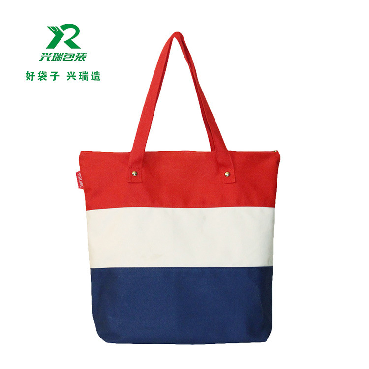 创意彩印环保袋LOGO棉麻布袋加内衬帆布袋批发牛津布购物袋手提包