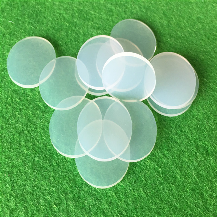 透明硅胶垫片家具静音防震脚垫单面透明食品级圆形自粘硅胶脚垫