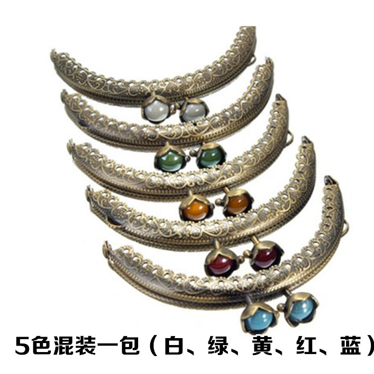 8.5cm semicircular encaje en relieve de loto oro DIY oro común oro 13 colores opcionales 0106 - GT