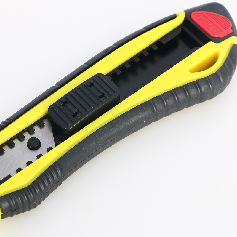 Cuchillo de papel de 18mm de papel pintado de un solo pelo recubierto de plástico cuchillo de corte cuchillo herramienta cuchillo fábrica al por mayor cuchillo engrosado