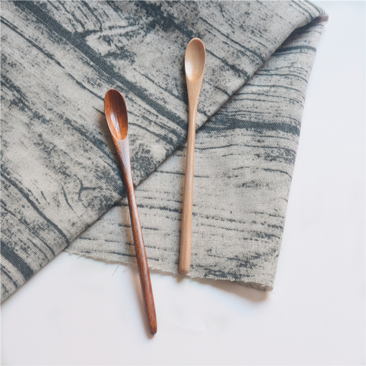 Japanischer Mini-Kaffeelöffel mit dünnem Griff, Honigrührlöffel, Holzlöffel im Großhandel_voghion.com