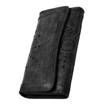 欧美新款钱包布洛克男真皮制作 时尚精致 手工 logo厂家批发