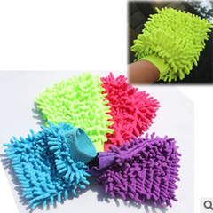 Fiber single-sided chenille car cleaning gloves, car washing gloves, factory direct sales chenille car cleaning cloth