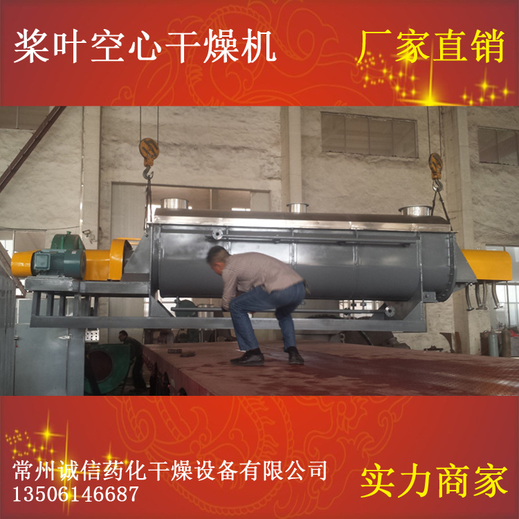 诚信现货碳化硅污泥烘干机桨叶干燥设备化工干化空心