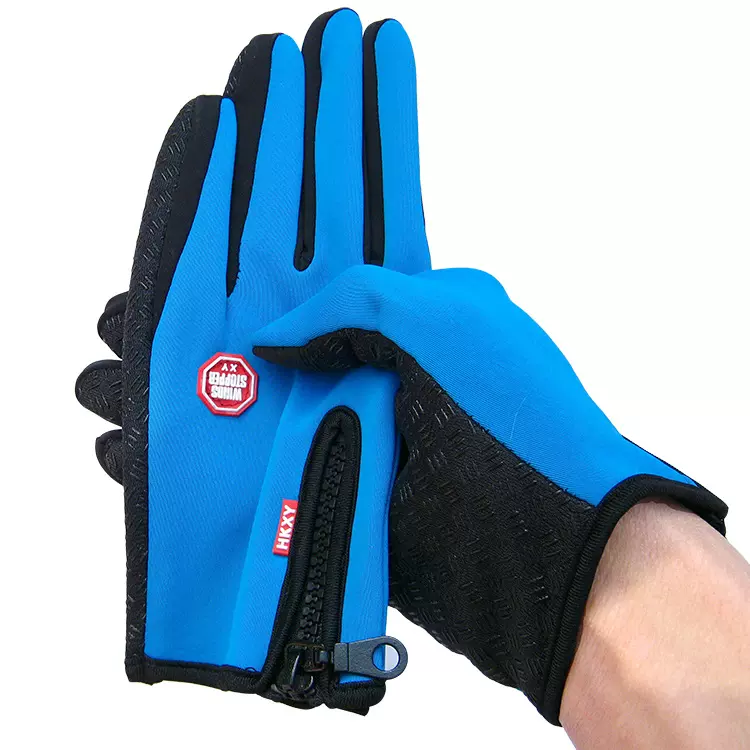 春夏秋冬户外运动骑行手套防风防水防滑手套触控摸屏自行车全指