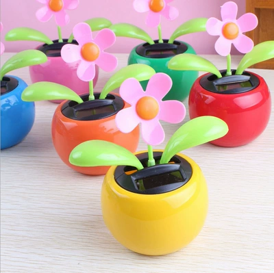 Solar-Powered Smart Sensing Sunflower: Car ornaments
