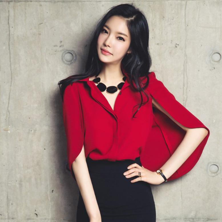 跨境衬衣2024夏季新款韩版女神范高端大气上衣斗篷时尚披肩衬衫