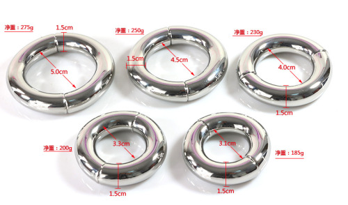 Stem Ring Magnet Opening and Closing Sex Toys Male Root Lock Long-lasting Metal Ring Alternative Toy Couple Passionate Orgasm