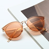 Tide, retro sunglasses suitable for men and women, black glasses solar-powered, Korean style, internet celebrity