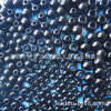 Black plastic round beads