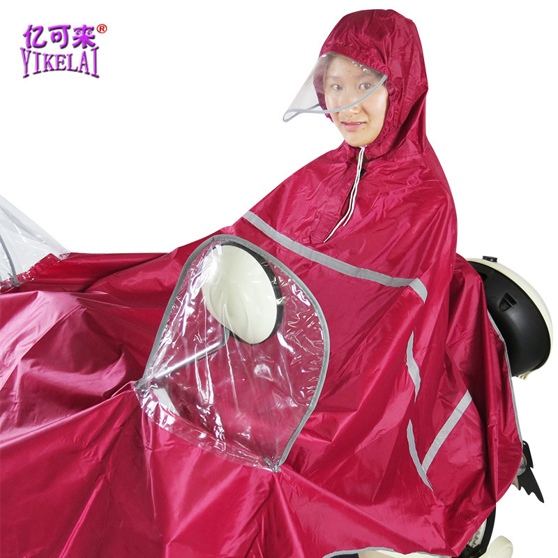 Advertising Tailstock Clearance Extra Large Edge Luminous Electric Car Poncho Advertising Raincoat Men and Women Same Raincoat Poncho