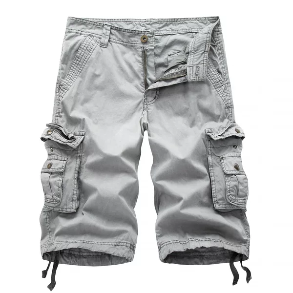 Amazon Independent Site Summer New Men's Large Size Cargo Shorts Casual Beach Pants Loose 5-Point Pants Breeches