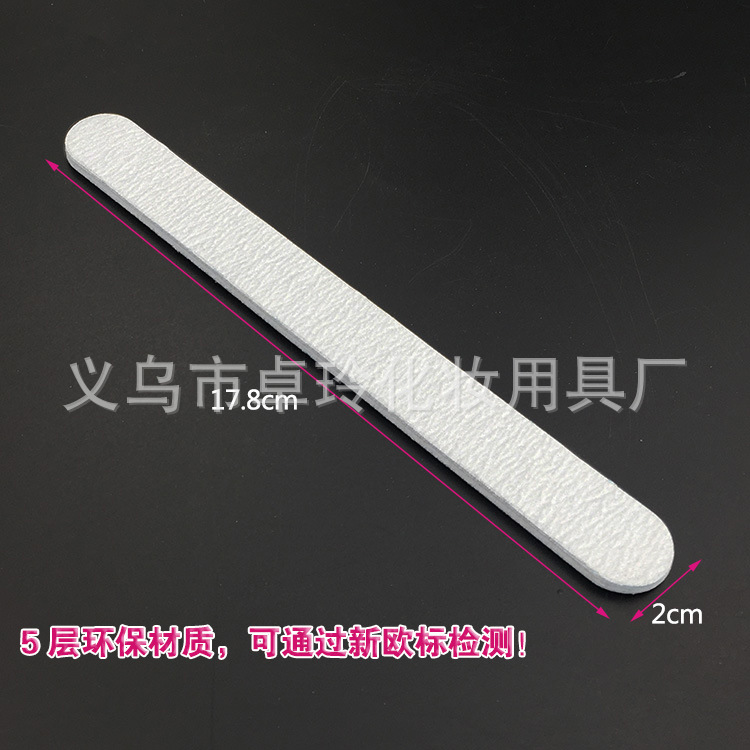 Los fabricantes suministran rayas de cebra de alta calidad recta gris y blanco Archivo de papel de lija de pulido de doble cara gris que forma la tira de frotar