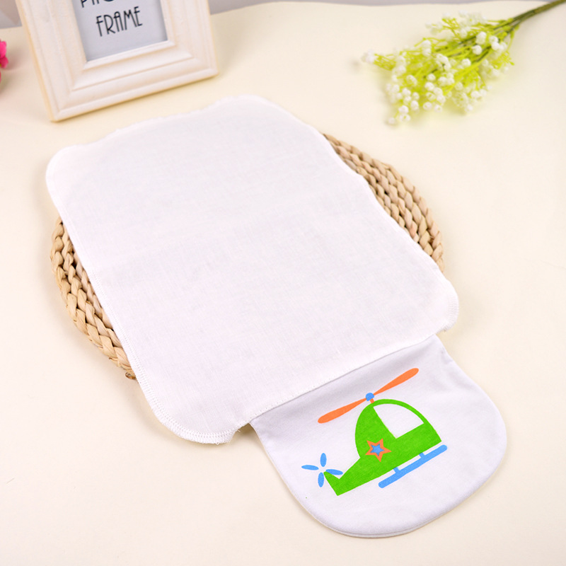 儿童吸汗巾 宝宝隔汗巾  四层纯棉纱布卡通印花