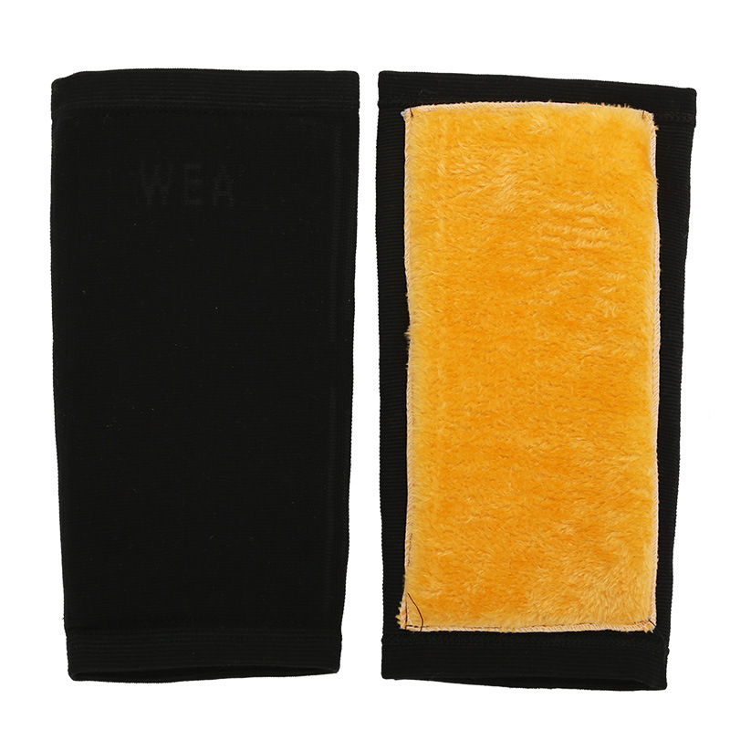 Venta directa de fábrica de otoño e invierno forrado de lana engrosada rodillera de punto motocicleta cálido interior rodillera ciclismo entrega de una sola pieza