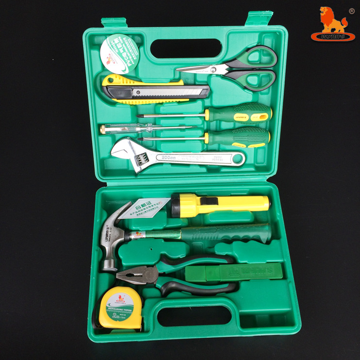 威力狮品牌 12件套家庭用工具组套 12件家用工具套装 W012B