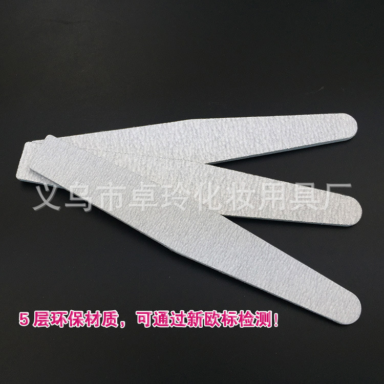 Herramientas de pulido de uñas al por mayor de diamante lima de uñas de doble cara tira de pulido de espesor de reparación de uñas tira de frotación de mano en stock