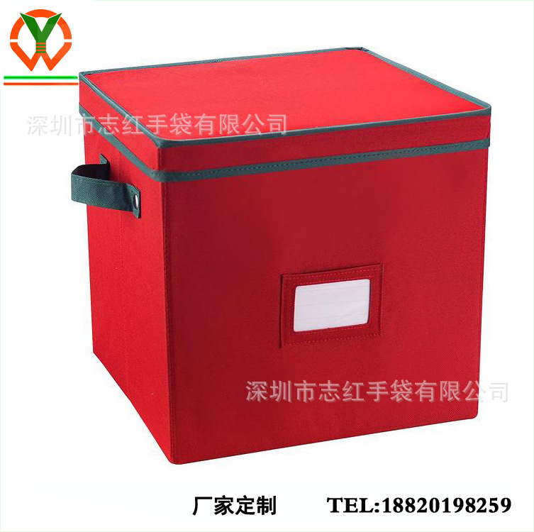 Fuente de la fábrica Amazon Navidad bola caja de almacenamiento plegable caja de almacenamiento Oxford caja de almacenamiento multifuncional