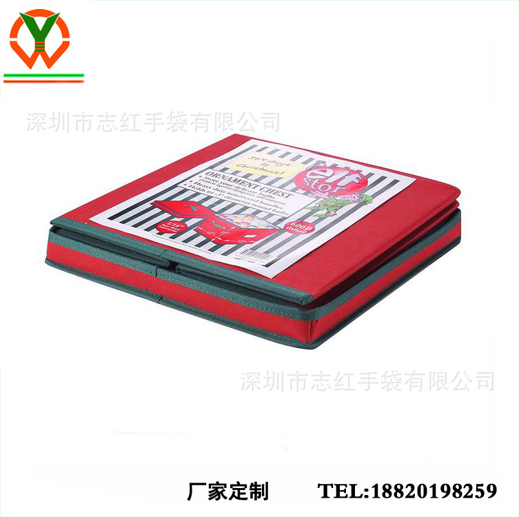 Fuente de la fábrica Amazon Navidad bola caja de almacenamiento plegable caja de almacenamiento Oxford caja de almacenamiento multifuncional