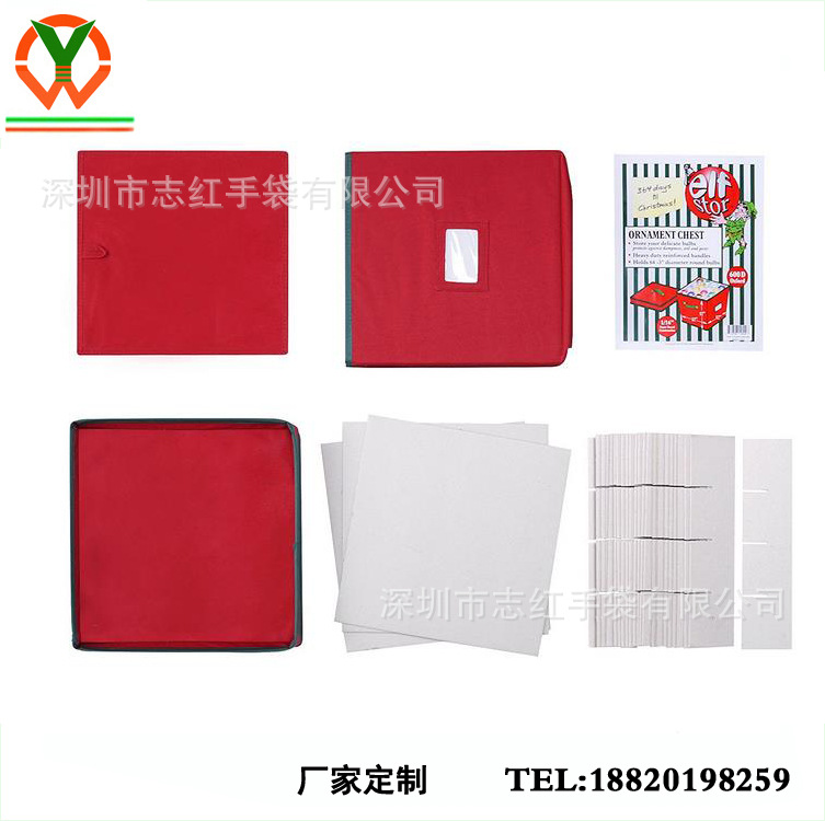 Fuente de la fábrica Amazon Navidad bola caja de almacenamiento plegable caja de almacenamiento Oxford caja de almacenamiento multifuncional