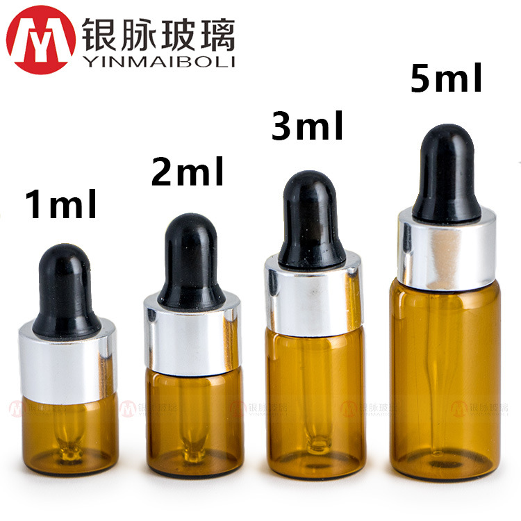 1ml 2ml 3ml 5ml botella de aceite fino pequeño cosmético botella de gotero pequeño paquete de prueba botella de muestra pequeña mini