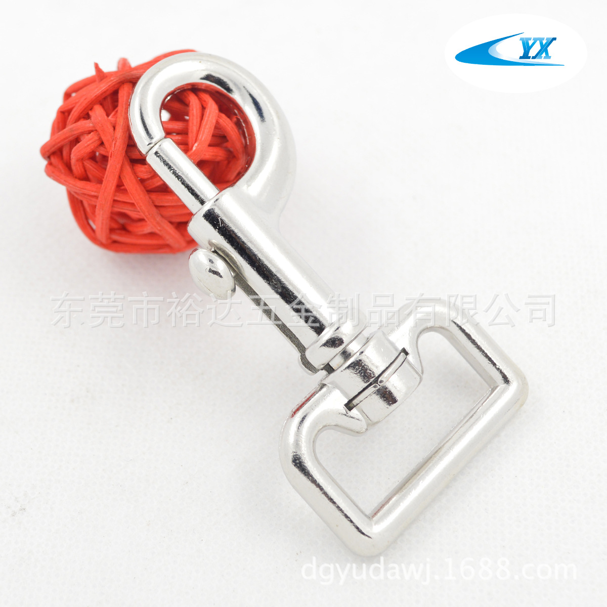 现货优惠25MM锌合金狗扣  织带挂钩 五金配件 结实耐用  白镍