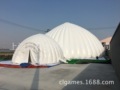 厂家供应白色充气帐篷马戏团圆扇形帐篷会议双层帐篷air dome