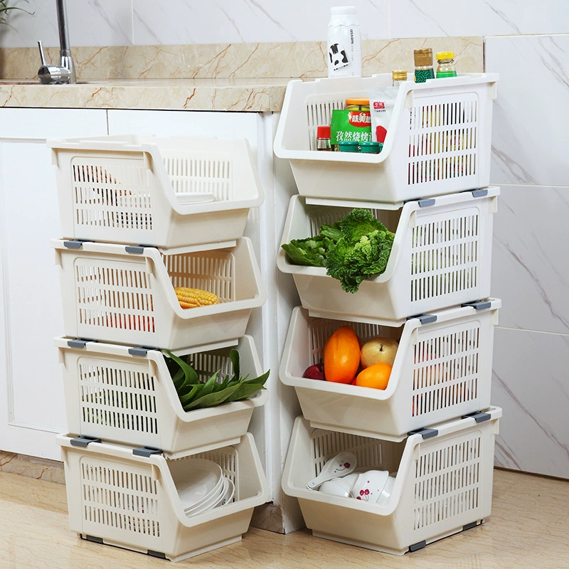 Plastic fruits and vegetable frame kitchen shelf landing storage basket storage rack storage rack streaming rack tidal rack