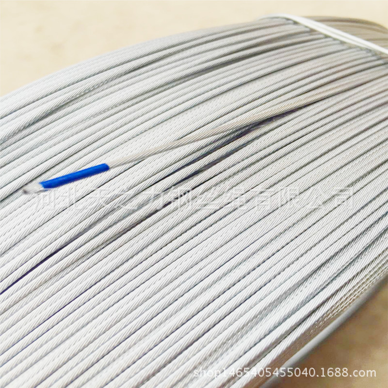 专业生产镀锌钢丝绳7*7-1.20mm，用于汽车油门