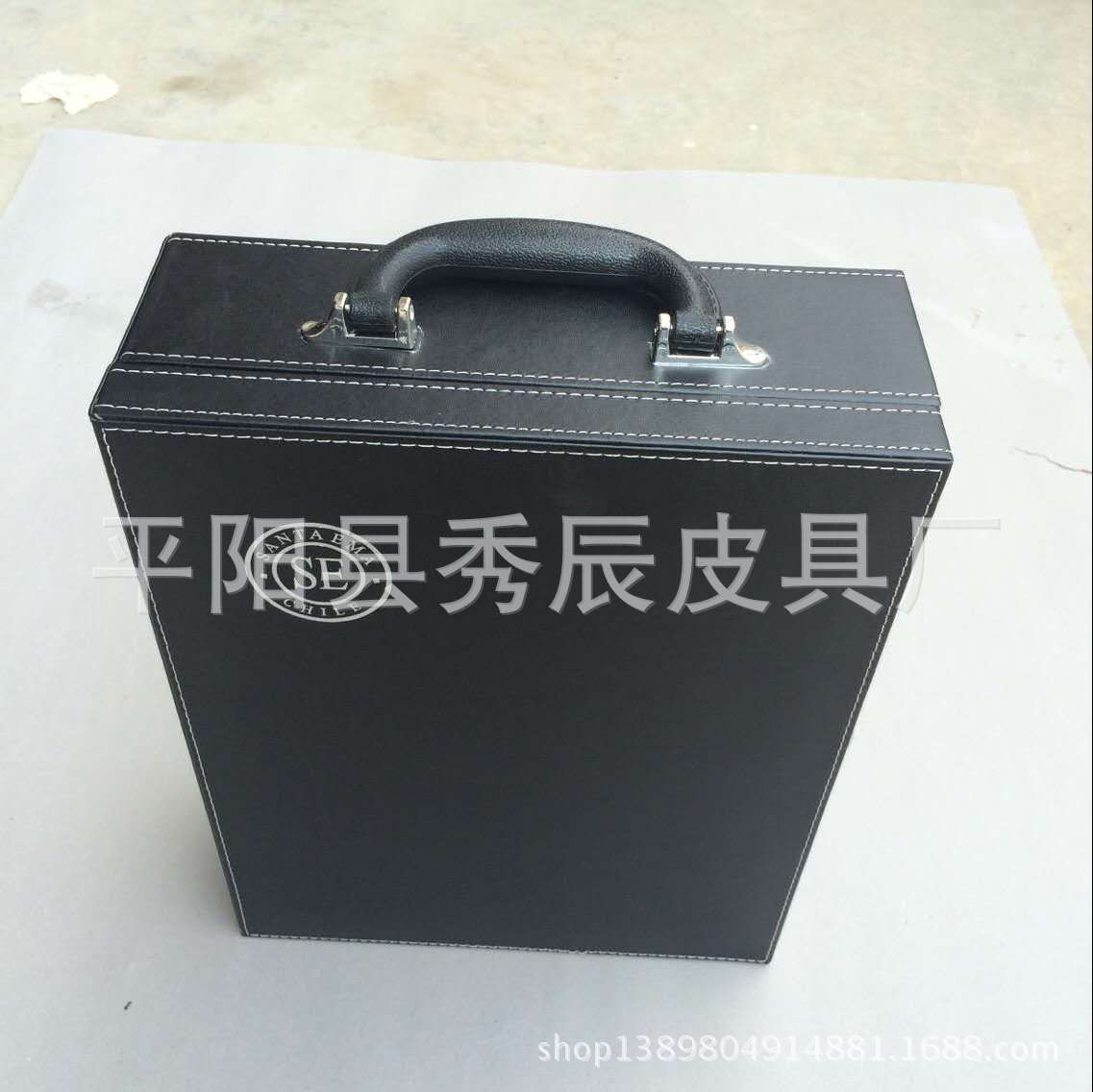 厂家生产/ 皮质红酒礼品包装盒  2瓶装酒盒  各款红酒包装盒