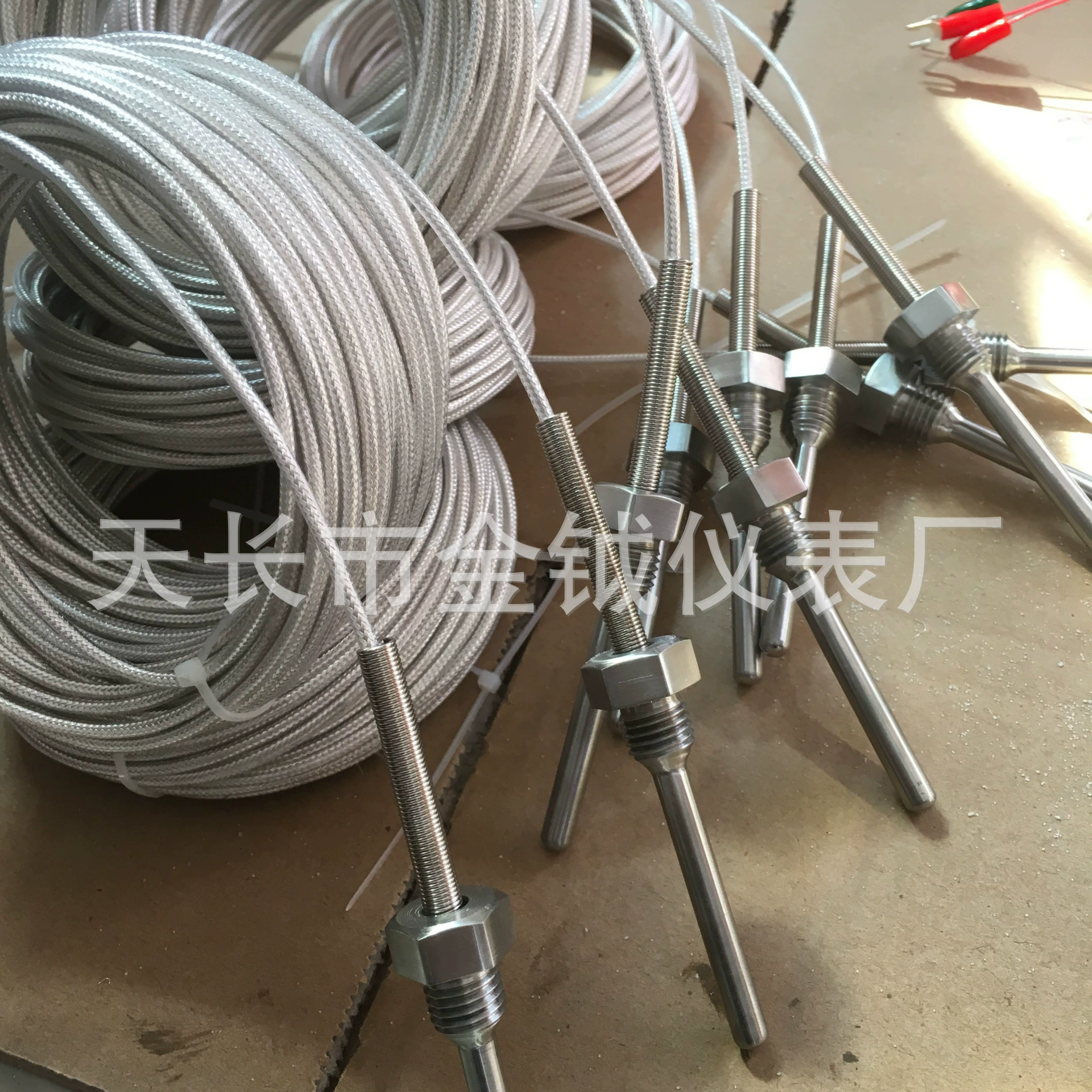 Нестинальный PT100 платиновый тепловой резистор Высокоточный датчик температуры типа K термопара трехпроводный водонепроницаемый роликопакет