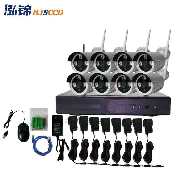 Kit de cámara de vigilancia inalámbrica de 8 vías Sistema de vigilancia inalámbrica Kit de vigilancia doméstica inalámbrica de 3 megapíxeles