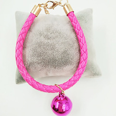 Pet Collar with Bells, Manufacturer Decorative Collar for Dogs and Cats, Teddy-style Collar for Small Dogs and Cats, Colorful Bells, Wholesale