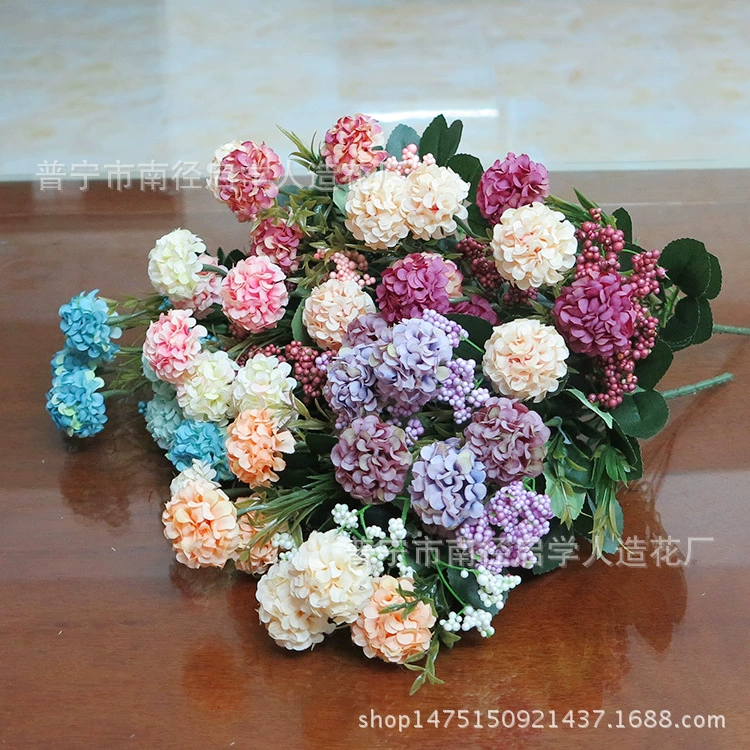 Картина маслом шар Хризантема отель фотография Реквизит креативное Моделирование цветок украшение дома поддельные цветы производители оптом