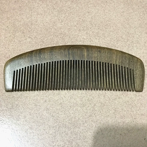 Sandalwood comb, black gold sandalwood large thick wood combin manufacturer paper sales wood combed 16 cm black gold sandalwood combed