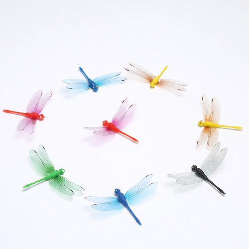 3D Stereo Dragonfly Magnetic Fridge Magnet Creative Home Decor Dragonfly Pin Curtain Decor Colorful Simulation Dragonfly