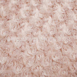 厂家纬编璇花PV绒布料压花服装家纺玩具鞋帽柔软涤纶印花PV绒布