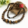 Fashionable pendant, universal necklace, crystal, organic round beads, with gem, wholesale