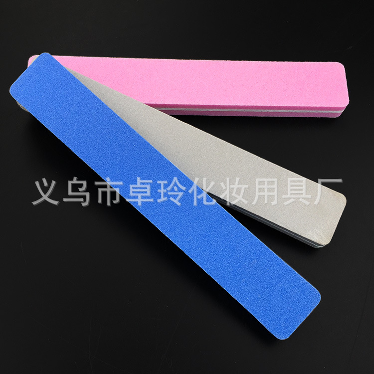 Herramientas de uñas rectangular Archivo de esponja de algodón elástico de alta Arena de lavado tira de pulido de uñas tira de arena de recorte