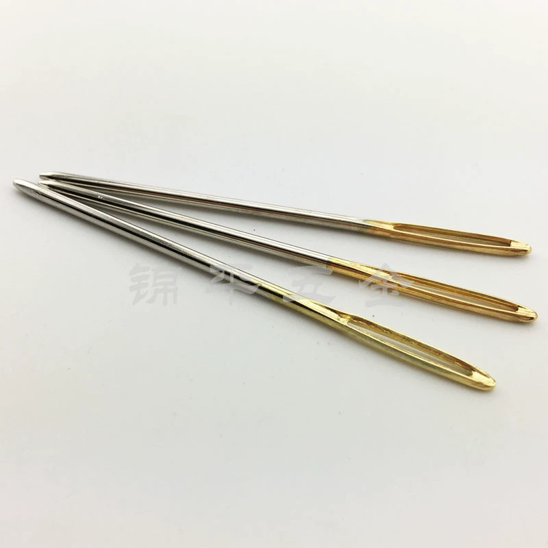 Золотая Хвостовая лента игла шерстяная ручная швейная игла большой глаз тупая игла ручная Бытовая шерстяная булавка поставка стойла