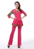 Rose red mid-sleeve + pants